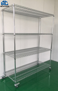 金属製ラック,金属製研磨ワイヤー棚金網棚4段 - Product Image 6