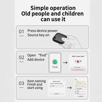Localisateur d'objets intelligent, traceur de clés anti-perte, traceur mondial avec réseau sans fil pour animaux de compagnie, portefeuilles, bagages, vélos