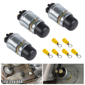 Starter Button 12V 24V 60A Waterproof For <b>Yacht</b> Rv Converted Vehicles - Product Image 1