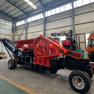 Vente à bas prix de concasseur à mâchoires mobile PE400x600, utilisé pour la production d'agrégats. Ligne de production de concassage de granit et de minerai d'or. - Product Image 3