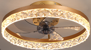 Lámpara de ventilador de techo Conversión de frecuencia 360 grados Cabeza agitada Girar Luz de sala de estar minimalista moderna en el dormitorio. - Product Image 2