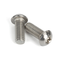 Sekrup Kepala Tombol Torx Profil Rendah dengan Penggerak Hexalobular dari Baja Tahan Karat ISO 7380 304