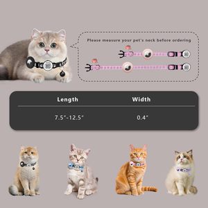 ปลอกคอแมว Taghelp พร้อมแท็ก QR สะท้อนแสงสีม่วง ปลอกคอแบบปลดเร็วสำหรับลูกแมวพร้อมกระดิ่งสำหรับแมวตัวเล็ก - Product Image 5