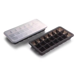 BPA Free 21 Cavity Flexible Lids Eco-Friendly Sustainable Cream Tool <b>Silicone</b> Ice Cube <b>Trays</b> - Product Image 6