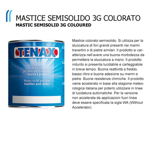 <span class=keywords><strong>TENAX</strong></span> SEMISOLIDO MASTIC COLORÉ 3G POUR REMPLIR ET COLLER MARBRES ET PIERRES - Product Image 4
