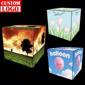 Caja de Luz Cúbica para Cafetería, Fabricada en Fábrica, Caja de Luz Cúbica Iluminada Comercial para Publicidad de Logotipos, Caja de Luz Cúbica para Interiores y Exteriores - Product Image 1