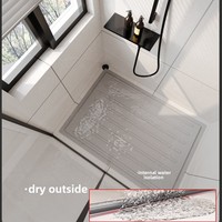 Venta Directa de Fábrica, Baños Prefabricados Modernos, Mamparas de Vidrio Personalizadas, Marco de Acero Inoxidable para Separación de Zonas Húmedas/Secas, Ducha