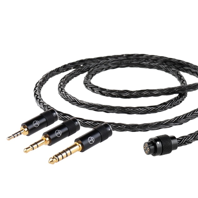 TRN T2 Pro 16 Core Silver Plated HIFI Mobile Phone Upgrade Cable Gray/Black MMCX 2-Pin Connector