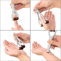 Outil de massage des doigts en bois dur, 1 pièce, rouleau pour les mains, soulagement de la douleur, parfait pour une utilisation quotidienne à la maison ou au bureau