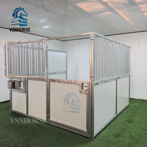 Écurie de chevaux préfabriquée mobile, panneaux d'écurie temporaires de 12 pieds pour les locations d'événements équestres - Product Image 4