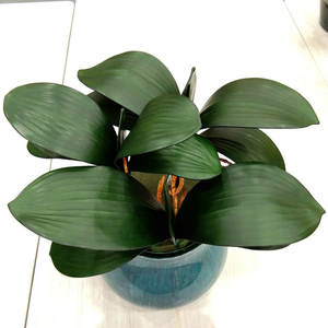 Plantes artificielles en verdure, feuilles d'<span class=keywords><strong>orchidée</strong></span> papillon, toucher réaliste, sensation de toucher réel pour la décoration de la maison et du bureau - Product Image 2