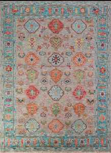 พรมปูในพื้นที่แบบอินเดียดั้งเดิมพรมขนสัตว์8x10ฟุตพรมปูพื้นสวยปรับแต่งได้ - Product Image 4