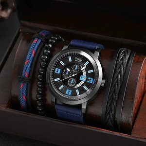 2024 vente en gros machines <span class=keywords><strong>montre</strong></span> en métal nouvel alliage hommes affaires <span class=keywords><strong>Bracelet</strong></span> ensemble de bijoux - Product Image 5
