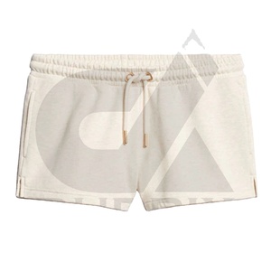 Pantalones cortos con logotipo esencial para mujer, pantalones cortos deportivos 100% algodón, logotipo personalizable, pegatina, diseño de patrón de Color, pantalones cortos para mujer - Product Image 1