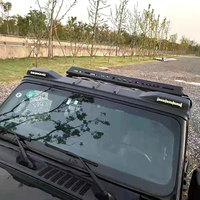 Accessoires extérieurs de voiture Abs noir mat Led barre d'éclairage de toit pour Wrangler Jk Jl 2007 2022 Top Light