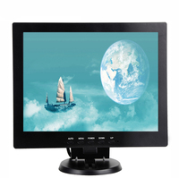 Monitor LCD TFT Ukuran Kecil 10,4 Inci untuk Dinding, Layar Komputer 10 Inci 1024*768, Monitor LED dengan VGA BNC HD-MI AV USB Speaker