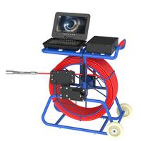 Caméra de vidéosurveillance de canalisation longue portée 100m, écran IPS 10 pouces 1080P, transmetteur 512Hz auto-nivelant, câble de 9mm avec tige de poussée et DVR intégré