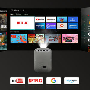 Touyinger-Proyector inteligente Android TV 3D 4K, proyector de vídeo LED LCD, sistema <span class=keywords><strong>Netflix</strong></span> Linux, proyector 4K, <span class=keywords><strong>Netflix</strong></span>, - Product Image 2