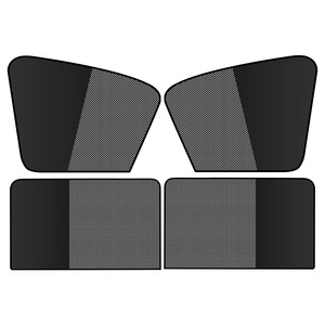 Pare-soleil magnétique double couche pour voiture, protection des fenêtres latérales, matériau polyester, ajustement universel - Product Image 5