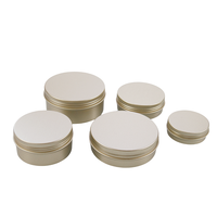 Boîte en aluminium noire vide en gros, petite, pour bonbons, pilules, caviar, mini-boîte alimentaire, boîte métallique ronde imprimée, avec bouchon de marque KX et joint à brosse