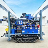 Machine de forage de puits pneumatique de 160 m, équipement de forage d'eau polyvalent pour le forage de puits