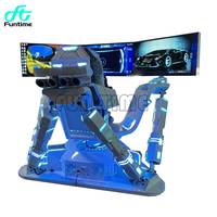 VR emballant la voiture de course de la machine VR de jeu de réalité virtuelle de simulateur de jeu