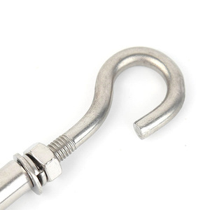 Vis <span class=keywords><strong>d</strong></span>'expansion à tête courbée en acier inoxydable Jingguda PZ-06, crochet de fixation, anneau <span class=keywords><strong>d</strong></span>'expansion galvanisé, capacité de 350 kg - Product Image 6