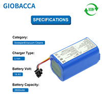 DJ81-00171A baterai vakum BP14435A untuk Midea Eureka i5 Young Extra i9 Eye PowerBot-E VR5000RM RM