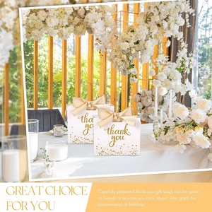 Customize Design Kraft Fancy Wedding Gift Paper <b>Bags</b> <b>Craft</b> Shopping PPackaging Paper <b>Bags</b> With Exquisite Ribbon - Product Image 4