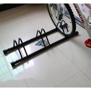 Soporte para Bicicletas de 1, 2 o 3 Secciones, Metálico, de Montaje en Suelo, Negro, para Uso en Exteriores - Product Image 3