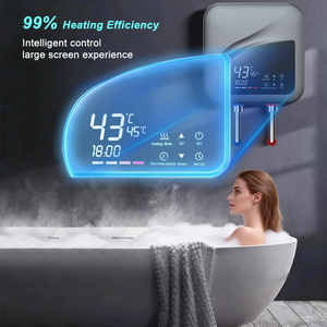 Chauffe-eau électrique mural intelligent noir avec protection contre les fuites, pour cuisine, 1500W, 15L, 110-120V - Product Image 2