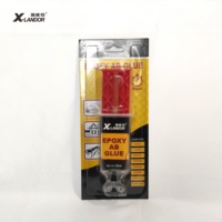 En gros X-LANDOR 5 min transparent adhésif époxy transparent 2 pièces epox seringue pour le verre en métal en plastique en bois de 25ml