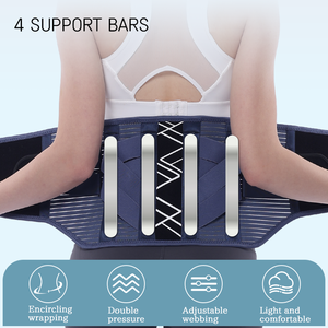 <span class=keywords><strong>Ceinture</strong></span> de soutien lombaire élastique réglable pour adultes avec support dorsal pour le sport et l'entraînement - Matière polyester - Product Image 4