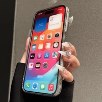 Haut de gamme Simple Ins Style étincelant ciel étoilé époxy femmes nouveau étui de téléphone portable en TPU pour iPhone 16 Pro Max