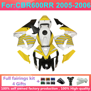 Kit de carénage complet moulé par injection pour moto, compatible avec <span class=keywords><strong>HONDA</strong></span> CBR600RR F5 <span class=keywords><strong>CBR</strong></span> 600RR CBR600 <span class=keywords><strong>2005</strong></span> 2006 05 06 - Product Image 1