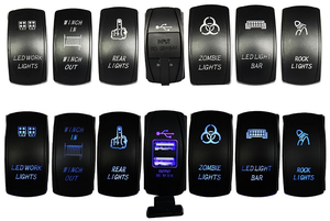 스팟 라이트 아이콘 5핀 LED 로커 스위치 12V 방수 온오프 스위치 (오프로드 4x4 트럭 SUV용) - Product Image 2