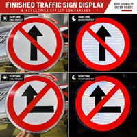 Panneaux de signalisation routière circulaires en aluminium robustes sur mesure, interdiction de stationnement, interdiction d'entrée, film réfléchissant, plusieurs tailles, fabricant