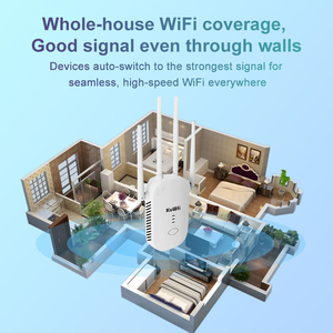 Kuwfi 1200Mbps không dây Extender nhà <span class=keywords><strong>Wifi</strong></span> Repeater với cổng LAN <span class=keywords><strong>Booster</strong></span> tín hiệu thông qua tường Repeater sản phẩm - Product Image 6