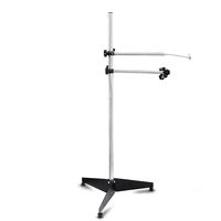 Support trépied universel réglable et durable en acier inoxydable poli de 2 mm d'épaisseur, 1,35 m, pour imprimante jet d'encre sur pied