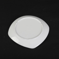 Vente chaude 10 pouces blanc mélamine carré vaisselle ensemble haute qualité réutilisable au lave-vaisselle pour restaurant servant