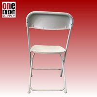 Table et chaises de patio, tabourets d'extérieur confortables, blancs, pliables, portables, en plastique, imperméables, design moderne