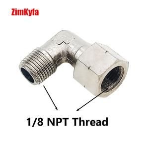 Kit d'adaptateurs de manomètre de pression de rail de carburant pour véhicules Ford/GM avec adaptateur de valve Schrader en alliage d'aluminium (Argent/Noir) - Product Image 3