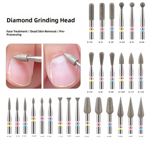 Broca de Diamante <span class=keywords><strong>Rusa</strong></span> para <span class=keywords><strong>Uñas</strong></span>, Herramienta de Manicura y Pedicura, Limpieza de Cutículas y Callosidades, Broca de Diamante Portátil - Product Image 4