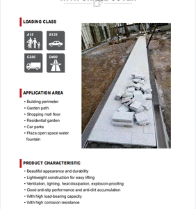 Drain de grille d'acier inoxydable de gouttière avec le <span class=keywords><strong>couvercle</strong></span> de drain embouti d'acier inoxydable - Product Image 3