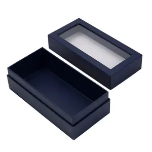 Simply Custom Printing Paper Gift Cosmetic Perfume Jewelry Packaging Display Box With PVC Windows Design