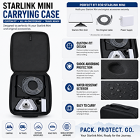 Sac de protection Starlink Mini Dish en PVC rigide et coque EVA, antichoc, étanche, compatible avec les grandes batteries externes, anti-poussière, prêt pour le voyage