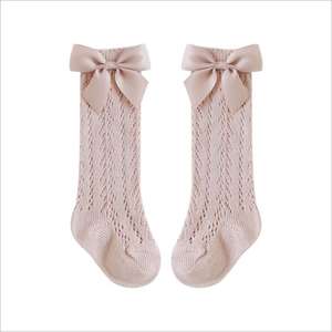 Gran oferta de calcetines de algodón para bebé, <span class=keywords><strong>medias</strong></span> de tobillo alto de estilo español para niñas, calcetines informales transpirables de punto antideslizantes para el verano - Product Image 3