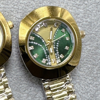 Nouvelle Montre à Quartz Originale pour Homme en Or, Bracelet en Acier Inoxydable de 18 mm, Affichage Analogique Unique, Boîtier en Alliage de Luxe, Verre