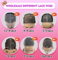 Perruque Lace Front 13x6 en Cheveux Humains Ondulés (Water Wave) – Vente en Gros, Prête à l'Expédition pour Femmes Noires, de 10 à 34 Pouces, Couleur Naturelle, Perruques avec Closure 13x4