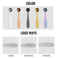 Cuillère doseuse 2,5 ml/5 ml/7,5 ml avec logo laser, cuillère à café en acier inoxydable rose gold, cuillère doseuse pour matcha